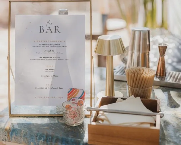 The Bar Menu Detail